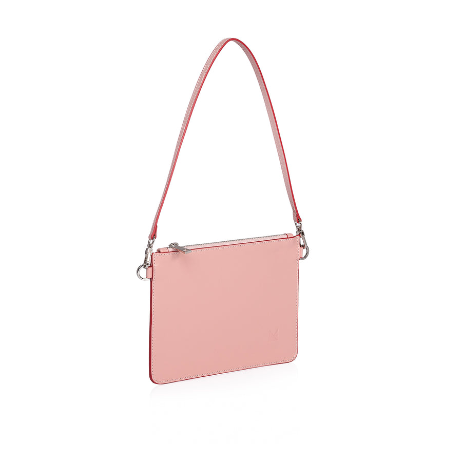 Leather Clutch - Pink