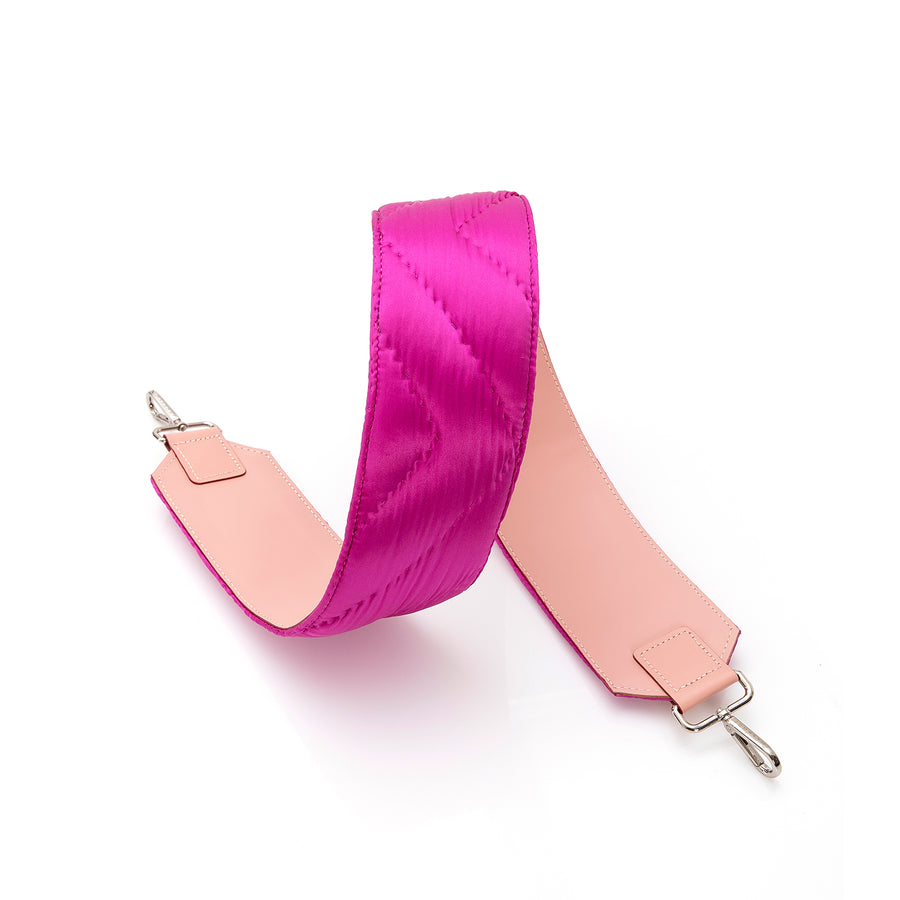 Şükran Silk Satin Bag Strap - Fuchsia / Pink