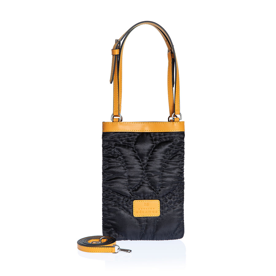 Şükran Mini Hand Bag Black Satin