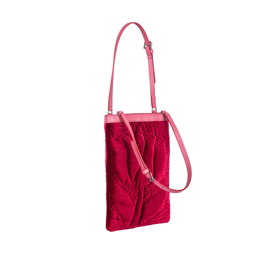 Velvet Mini Hand Bag Red / Pink