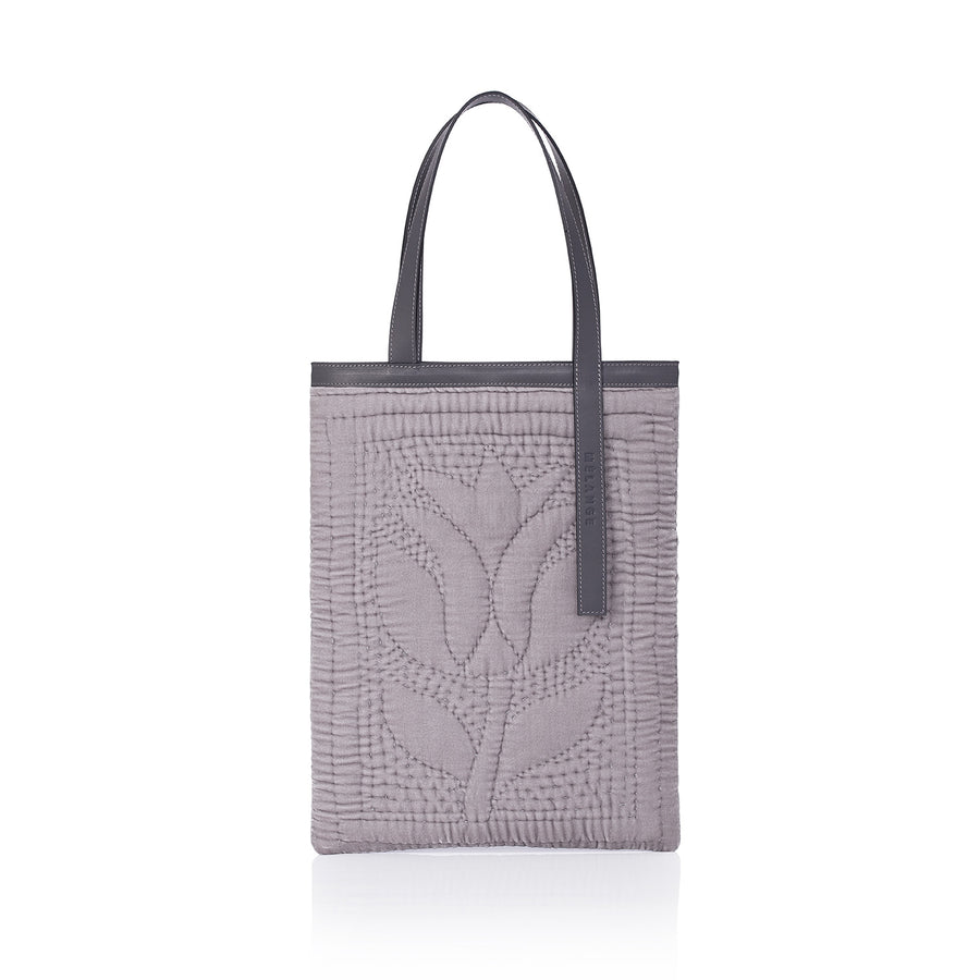 Şükran Tote Bag Grey Silk Velvet