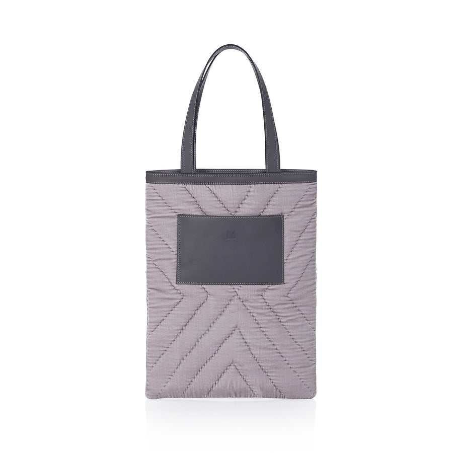 Şükran Tote Bag Grey Silk Velvet