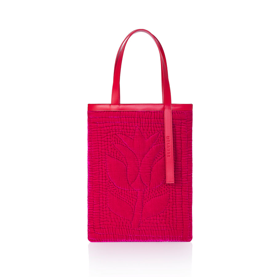 Şükran Tote Bag Pink Silk Velvet