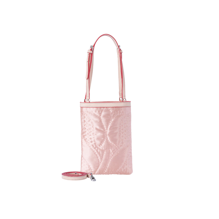 Mini Hand Bag Pink Satin