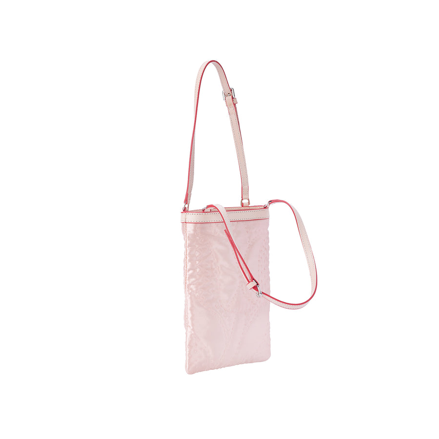 Mini Hand Bag Pink Satin