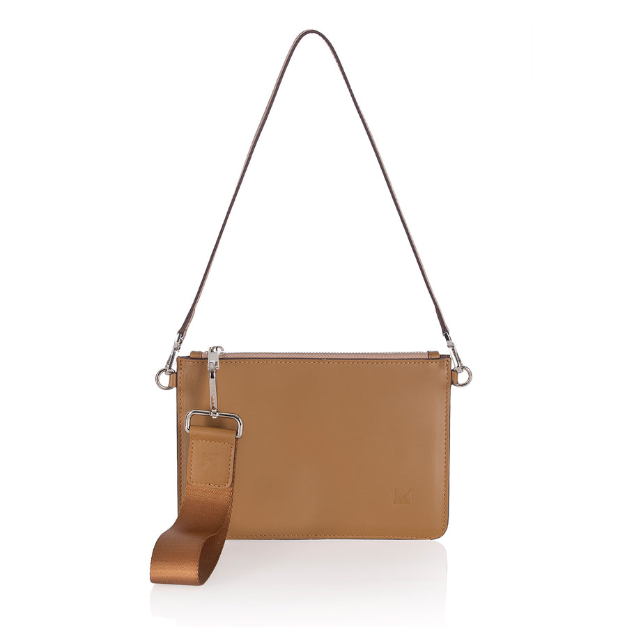 New Leather Clutch Mocha