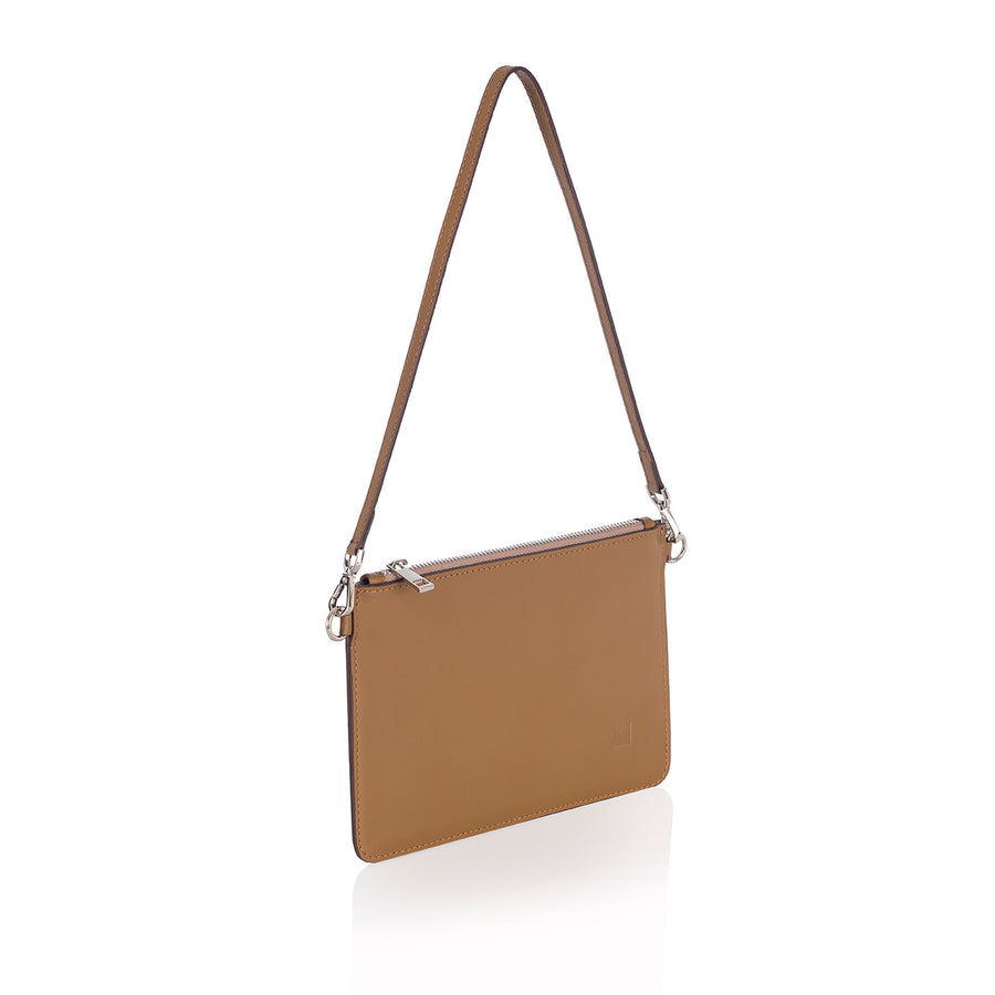 New Leather Clutch Mocha
