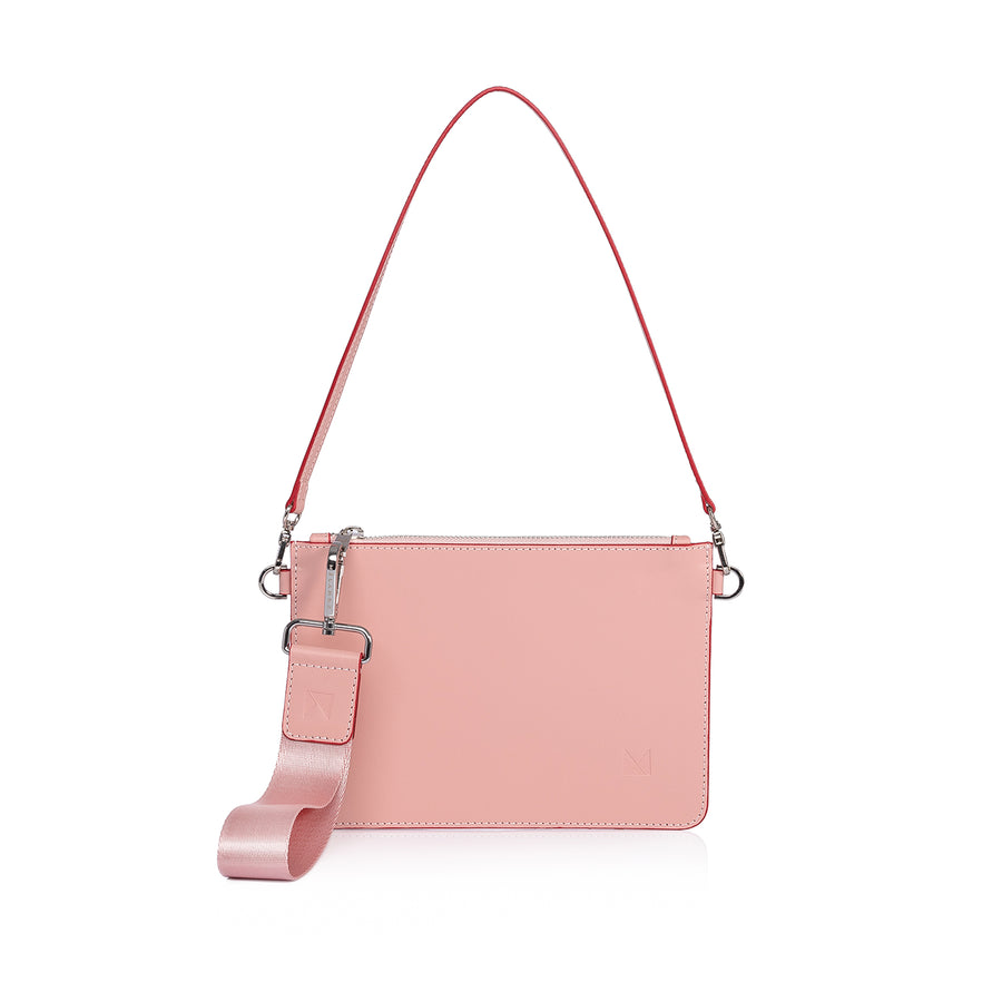 Leather Clutch - Pink