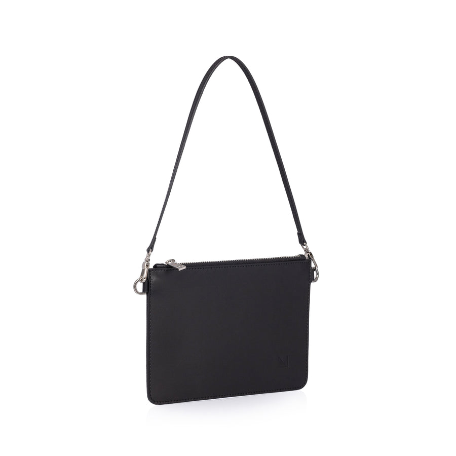 New Leather Clutch Bag Black