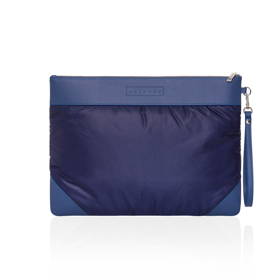 Healing Hand Puffer Clutch Bag Navy