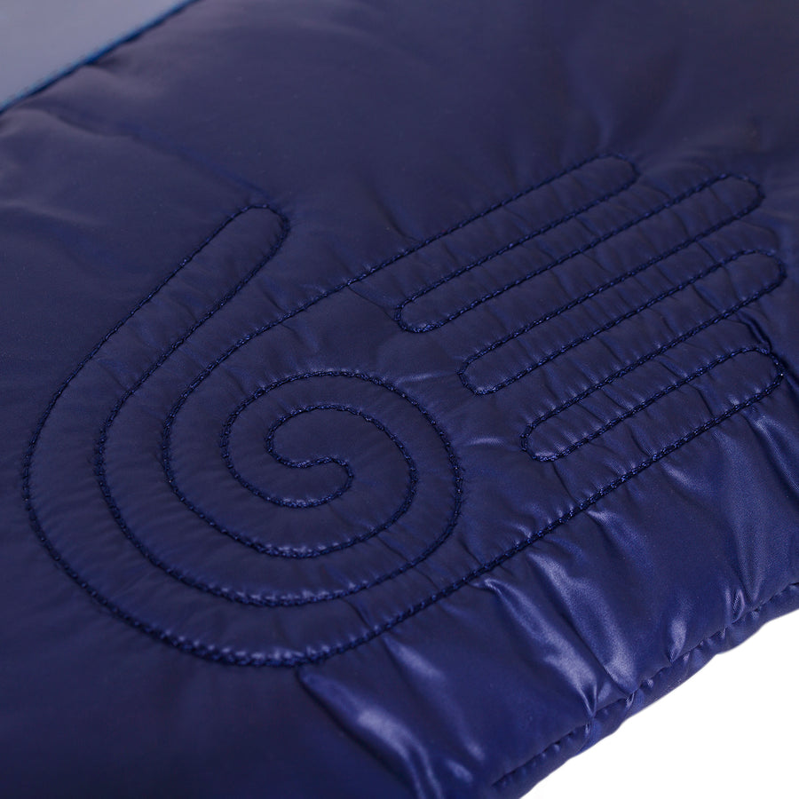 Healing Hand Puffer Clutch Bag Navy